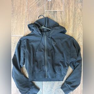 cropped gymshark zip up